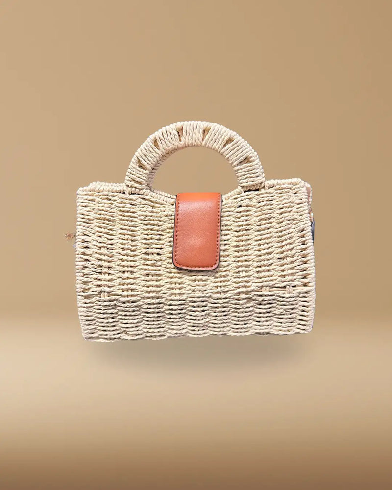 Bolso con asa tejida "Sunrise Dunes"