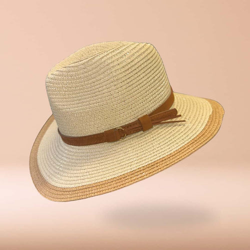 Sombrero de ala ancha tejido "Sol Traveler"